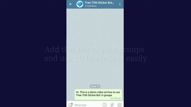 Free TON Sticker Bot | Demonstration | Tutorial смотреть онлайн