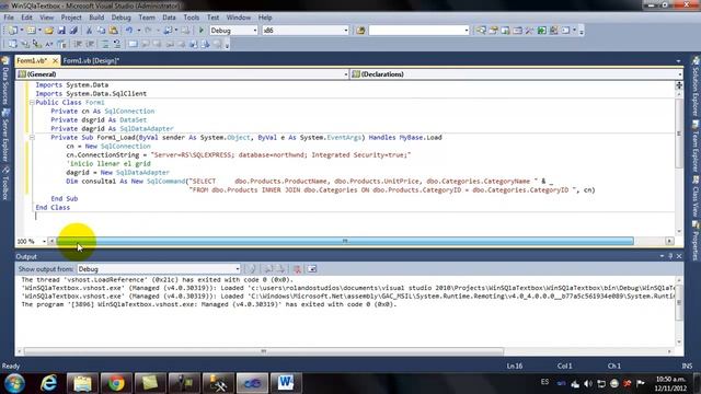 Resultado consulta SQL Server a TextBox VBasic смотреть онлайн