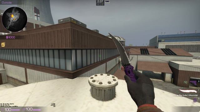 CS:GO - ★ Flip Knife Ultraviolet (FT) смотреть онлайн