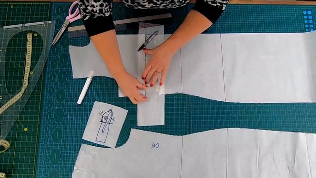 Урок 85. Как достроить вытачку в выкройке для трикотажа. Сто Шагов Портного.mp4 смотреть онлайн
