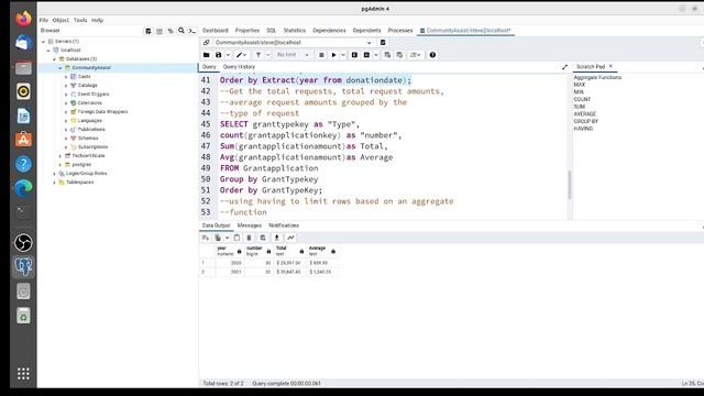 Learning SQL with PostgreSQL Aggregate Functions смотреть онлайн