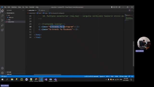 #04 CSS dərsləri - Icons смотреть онлайн