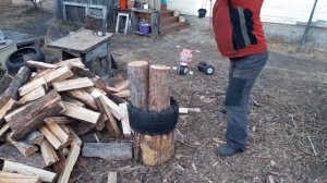 как колоть дрова если болит спина.