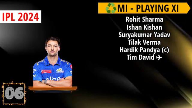 IPL 2024 Mumbai Indians Final Playing 11 | MI Playing 11 2024 | MI Team Best Line-up IPL 2024 смотреть онлайн