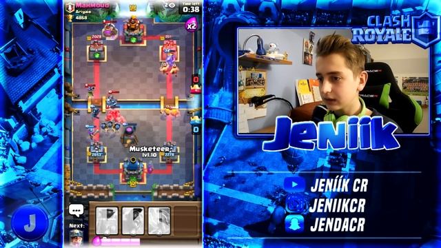 PUSHUJEME MASTERA + ZÁPAS PROTI LVLU 13 • CLASH ROYALE CZ/SK | Jeniik смотреть онлайн