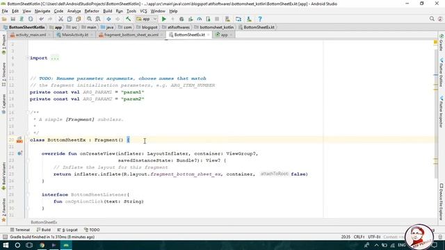 Bottom Sheet (Kotlin) - Android Studio Tutorial смотреть онлайн