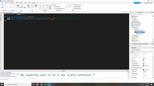 ROBLOX STUDIO CLICKABLE GUI TUTORIAL смотреть онлайн