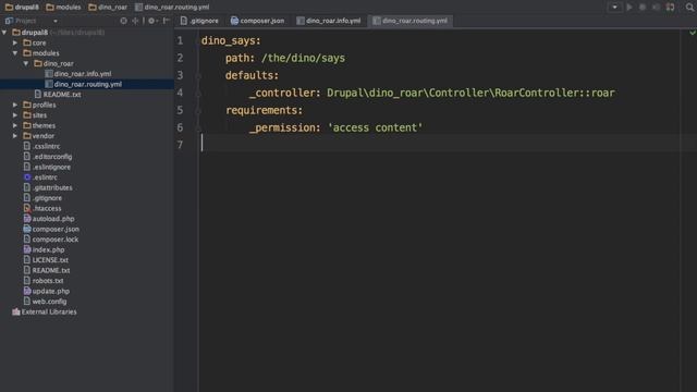 Create a Module with a Route and Controller смотреть онлайн