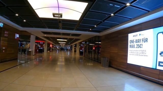 Walking In Berlin Brandenburg Airport. Berlin Walk Airport. Walk Around Berlin Airport. Germany Wal