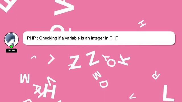 PHP : Checking if a variable is an integer in PHP смотреть онлайн