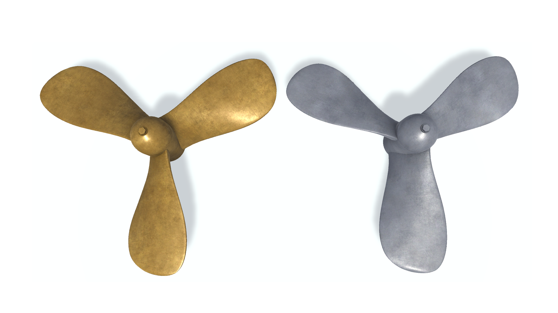 3D model.  Ship screw B 3. Гребной винт.