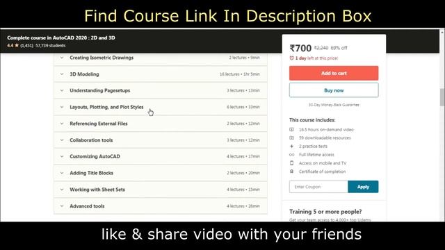 Best Udemy Course (Autocad | Autocad civil 3D | Youtube | Web-development ) смотреть онлайн