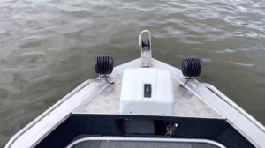 Работа якорной лебедки Штокер.