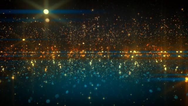 4K Golden Blue Space Stars - Moving Background ##AAvfx Relaxing Live Wallpaper