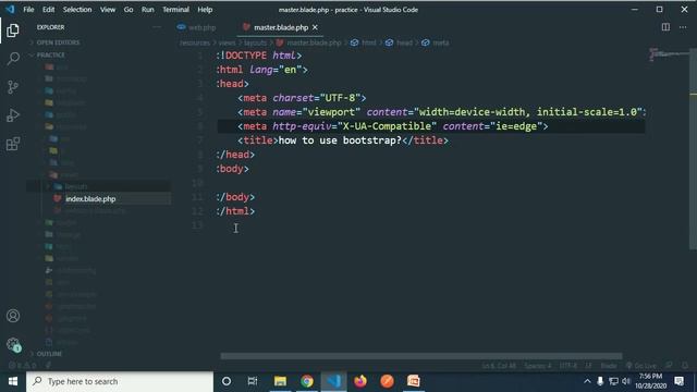 Part 21 Laravel 8 how to use bootstrap from cdn in bangla Core 1 смотреть онлайн