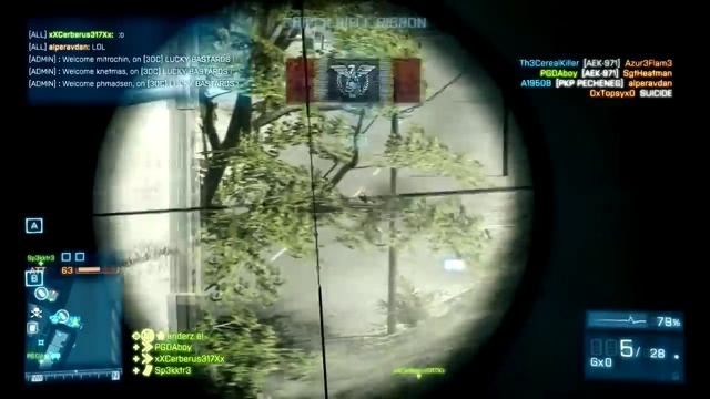 Battlefield 3 Online Gameplay - Sniper Defence L96 Back to karkand смотреть онлайн