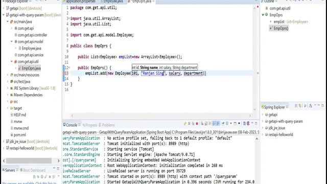 Java Rest API | Part-9 | Restful API with query param annotation смотреть онлайн