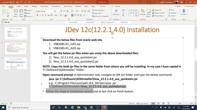 How to Install JDeveloper 12c(12.2.1.4.0) on Windows 10 смотреть онлайн
