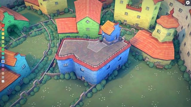 Спокойный райончик и парочка украшений! - Townscaper #14 смотреть онлайн