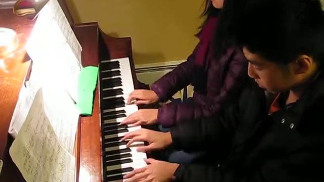 Annie & Christopher Amazing Grace piano смотреть онлайн