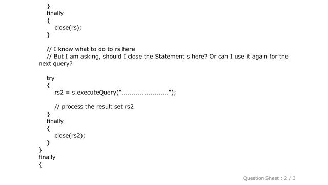 MySQL : Execute multiple queries using a single JDBC Statement object смотреть онлайн