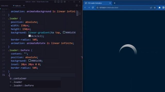 CSS Loading Animation Effects | CSS Loader Tutorial смотреть онлайн