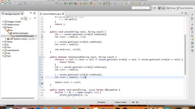 Java example -- Fnd if two persons are connected in social network, improved version смотреть онлайн
