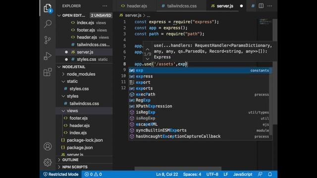 Node.js Tailwind Css Tutorial | Build a Responsive Node.js Website with Tailwind CSS смотреть онлайн