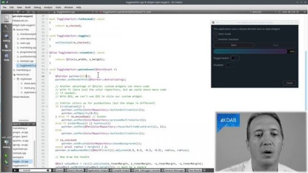 Custom Qt Widgets: Implementing a Toggle Switch