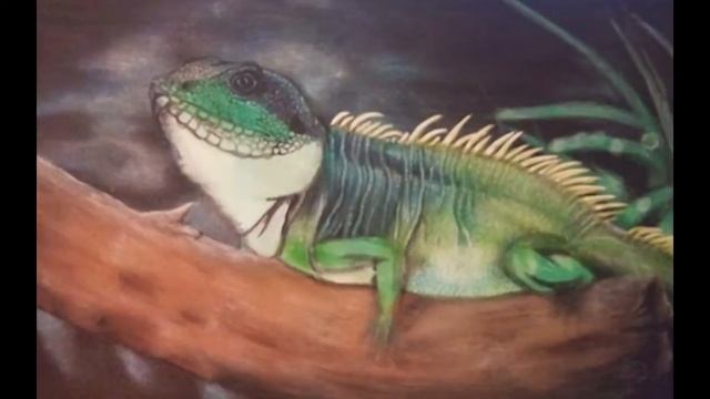 Рисуем ящерицу. Елена Литвиненко. смотреть онлайн