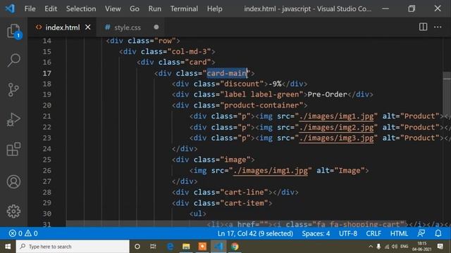 Animated Product Card In Javascript || Web Design || Javascript || Javascript Tutorial || Tutorial смотреть онлайн