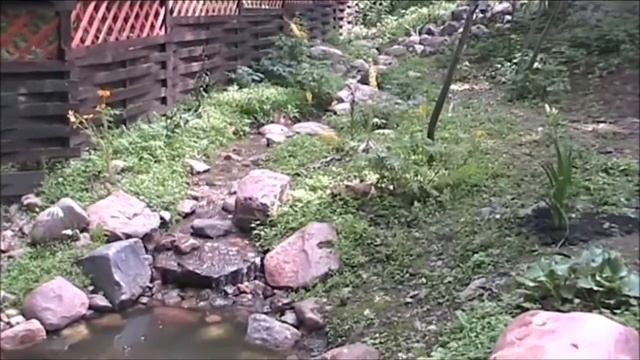 Создание ручья в овраге в частном домовладении, Новиково смотреть онлайн