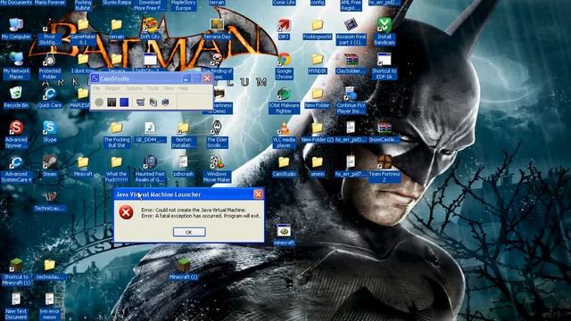 Minecraft java virtual machine error смотреть онлайн