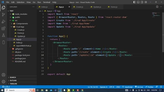 Build React Crud App with JSON Server | React Crud Operation with API using Axios | React-Router смотреть онлайн