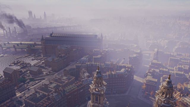 Victorian London Ambience | 1+ HOUR Aerial View Of 19th Century LDN W/ Full AC Syndicate Soundtrack