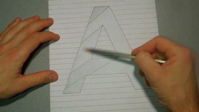 Как нарисовать 3Д рисунок. Яма в виде буквы А смотреть онлайн