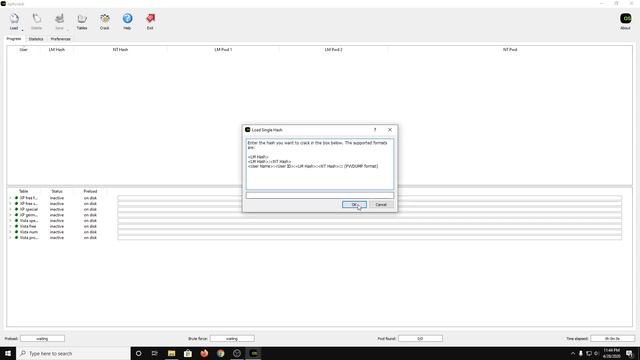 How to crack windows passwords with Ophcrack смотреть онлайн