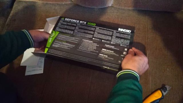 Распаковка Inno3d Rtx 3060 Twin X2 12gb.