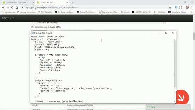 API sms en PHP SIN USAR CURL смотреть онлайн