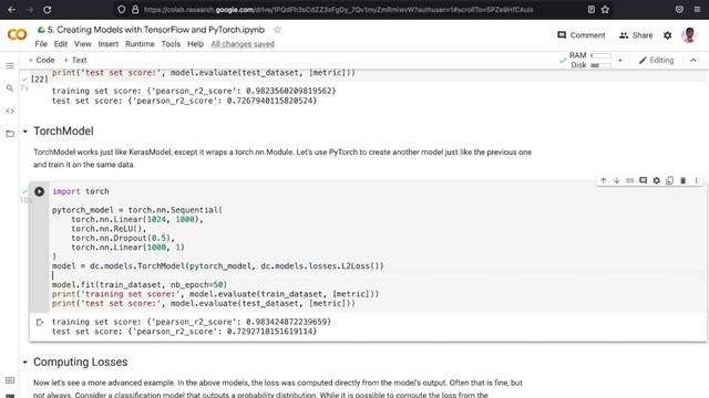 Creating Models with Tensorflow and Pytorch in DeepChem смотреть онлайн