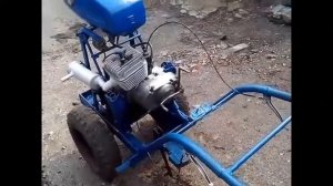 Простейший самодельный мотоблок из мотоцикла