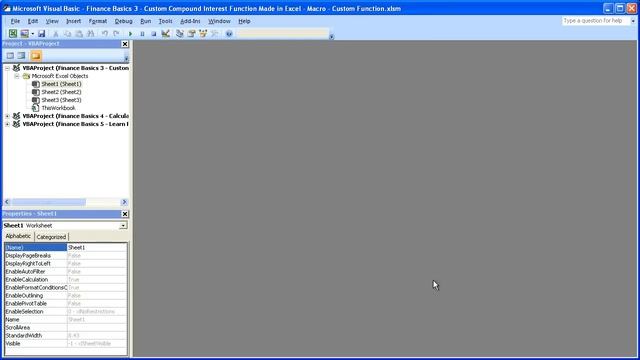 Finance Basics 3 - Custom Compound Interest Function Made in Excel - Macro - Custom Functions смотреть онлайн