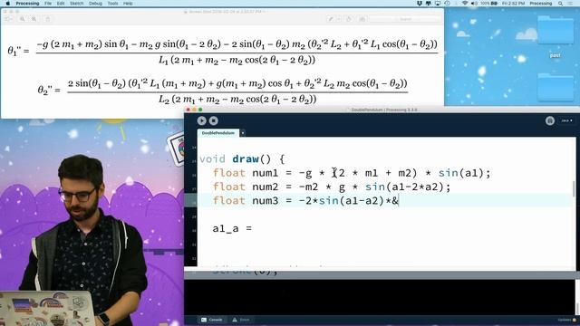 Coding Challenge #93: Double Pendulum смотреть онлайн