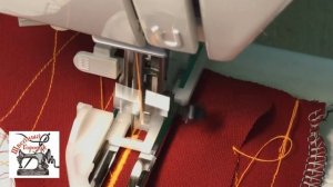 Как шить двойной иглой.Janome XE 300.