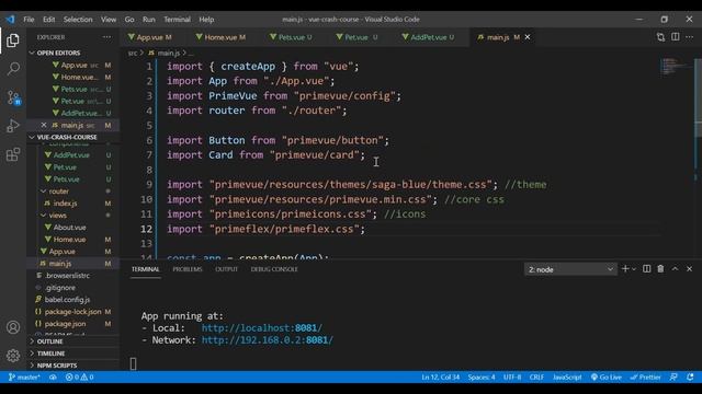 Vue Crash Course - Build Real Project смотреть онлайн