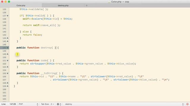 PHP30.6 Example: OOP CRUD Delete for Colors смотреть онлайн