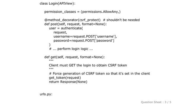 Django : CSRF is only checked when authenticated in DRF? смотреть онлайн