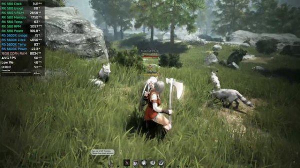 Black Desert - RX 580 - FidelityFX Super Resolution (FSR) - Benchmark Comparison