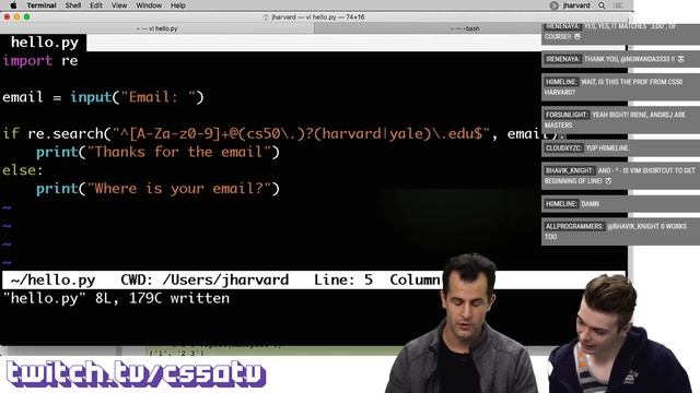 REGULAR EXPRESSIONS TUTORIAL - CS50 on Twitch, EP. 15 смотреть онлайн