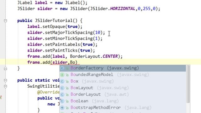 Java swing GUI tutorial #25: JSlider and ChangeListener смотреть онлайн